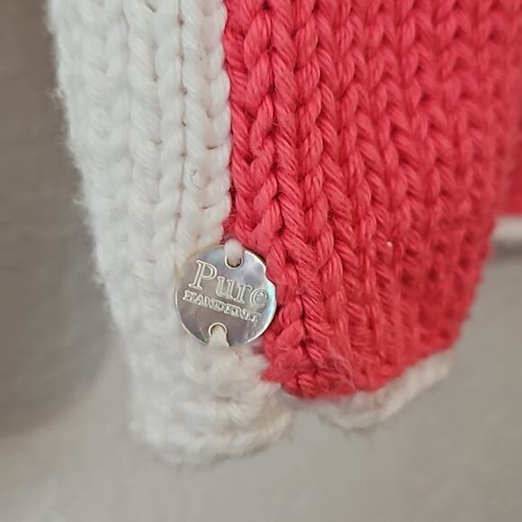 Anthropologie Colorblock Chunky Boxy Sweater xs/Small Pure handknit - Picture 6 of 7